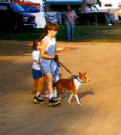 Rooster with children.