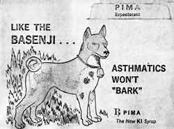 1972 Advert with Basenji